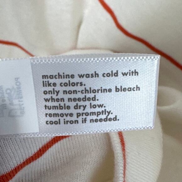 Three Dots Women's Racerback Tank Top White Red Stripes 100% Cotton Size M NWT - Picture 7 of 7